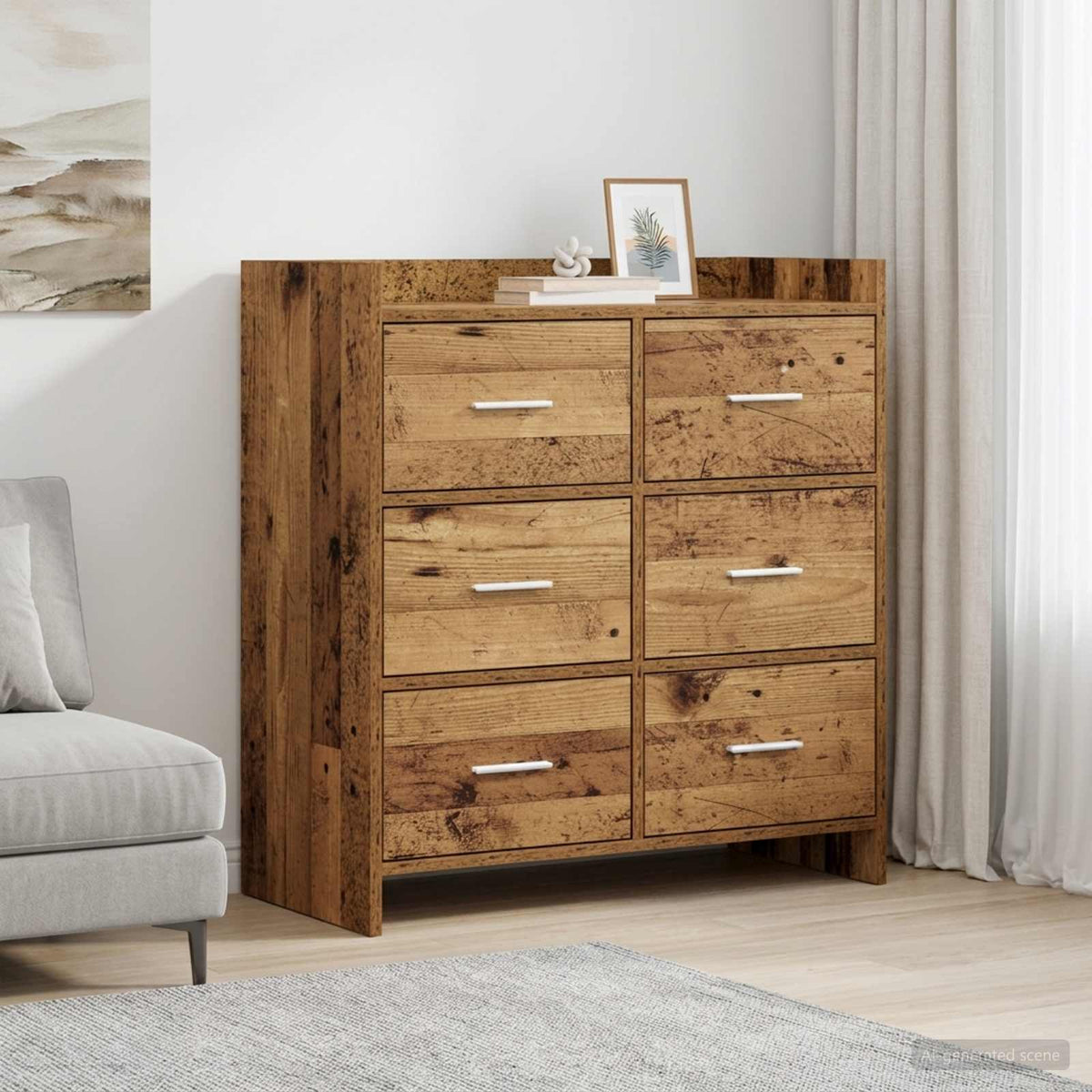 Sideboard Gammelt træ 75 x 33 x 80 cm Konstrueret træ