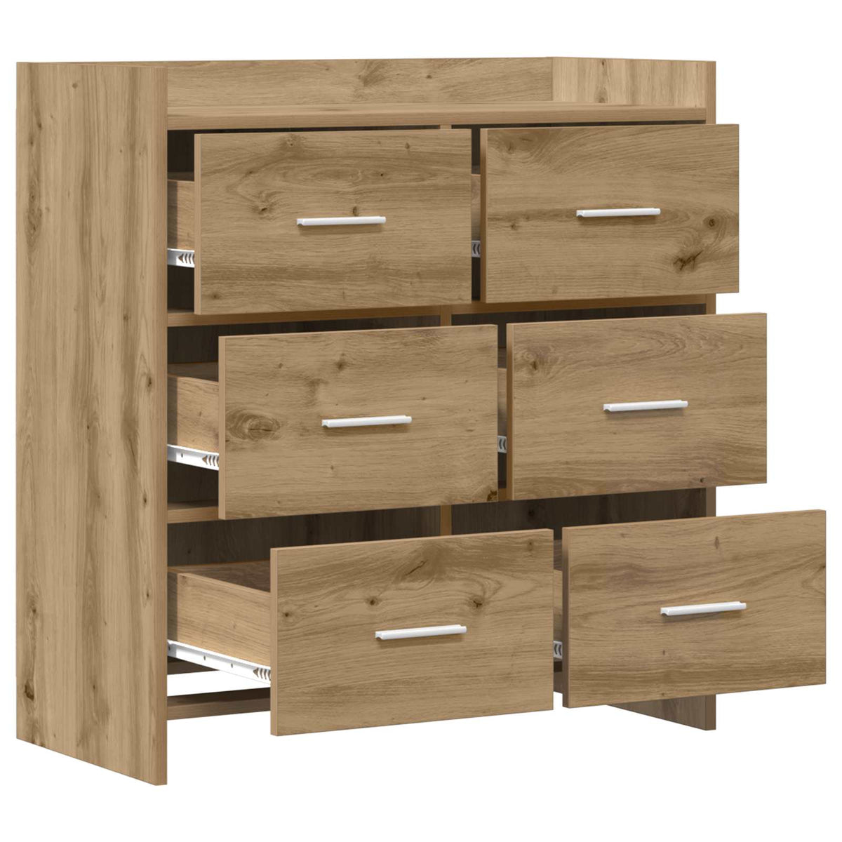 Sideboard Artisan-eg 75 x 33 x 80 cm Konstrueret træ