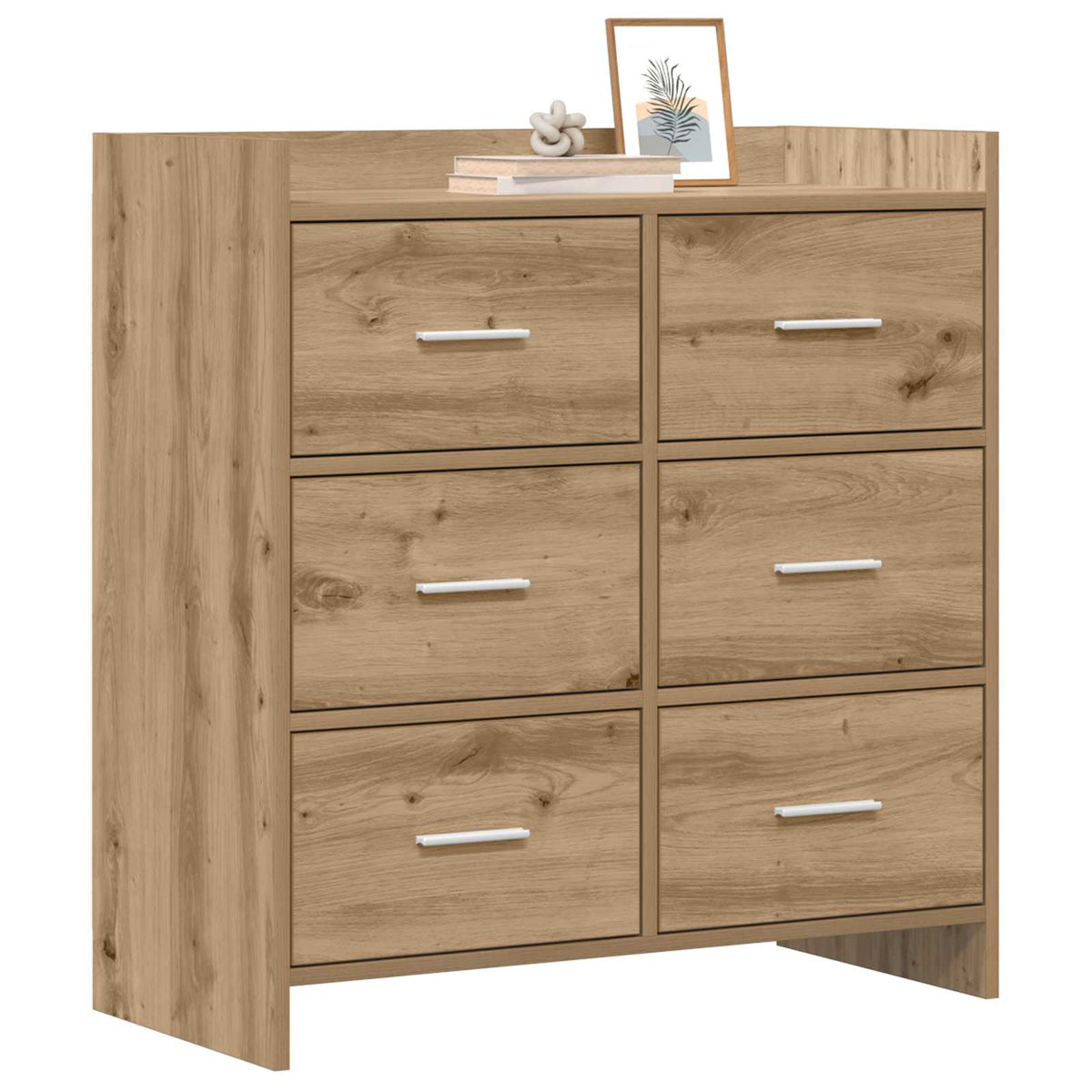 Sideboard Artisan-eg 75 x 33 x 80 cm Konstrueret træ