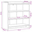 Sideboard Hvid 75 x 36 x 80 cm Konstrueret træ