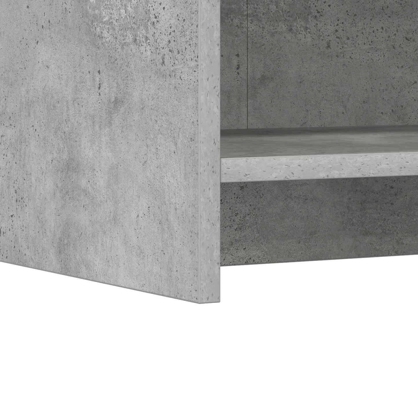 Sideboard Betongrå 75 x 36 x 80 cm Konstrueret træ