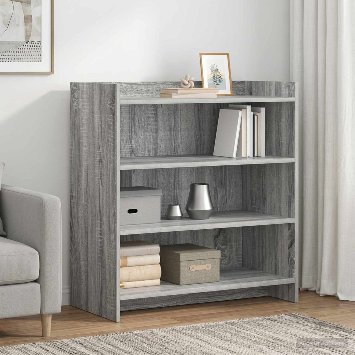 Sideboard Grå Sonoma 75 x 36 x 80 cm Konstrueret træ
