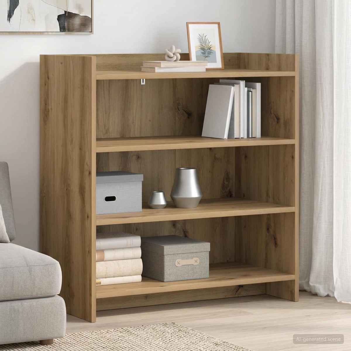Sideboard Artisan-eg 75 x 36 x 80 cm Konstrueret træ