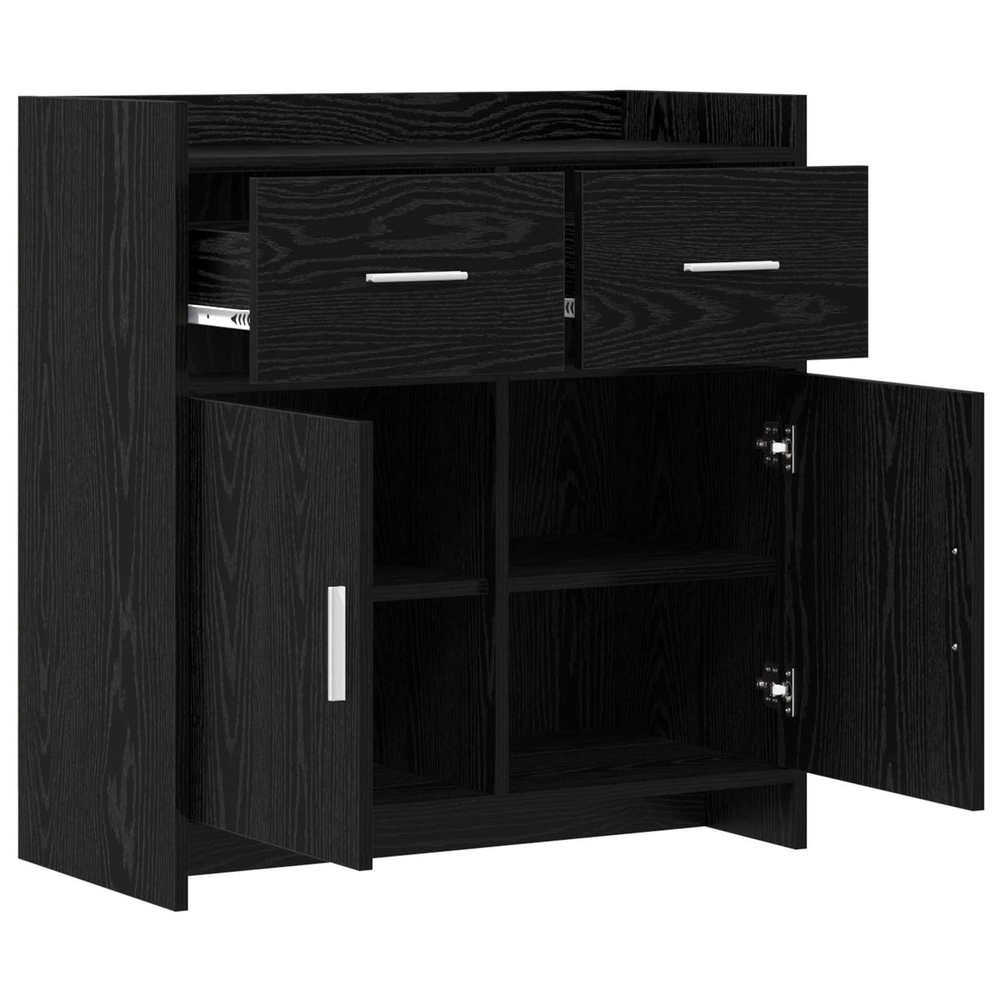 Sideboard Sort eg 75 x 36 x 80 cm Konstrueret træ