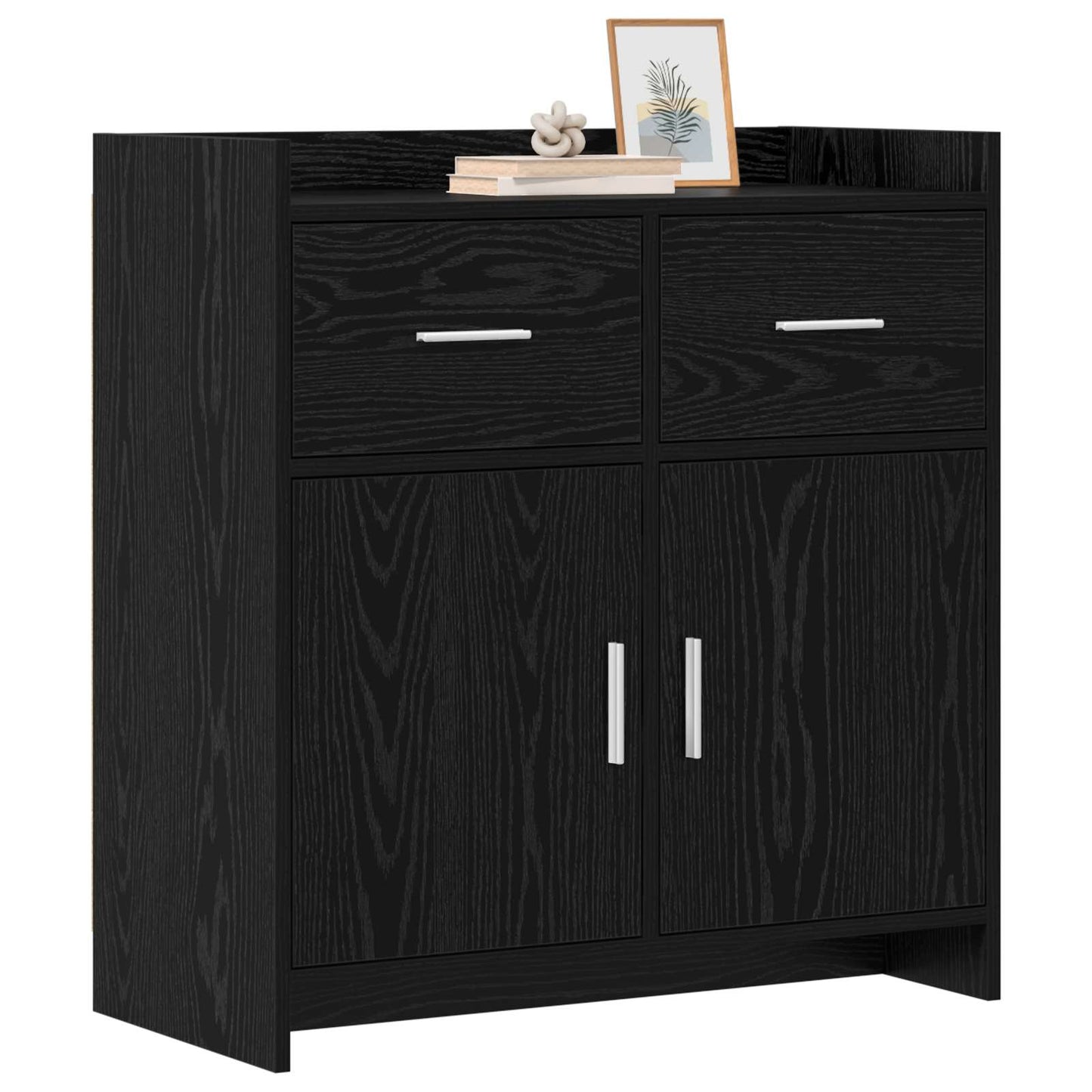 Sideboard Sort eg 75 x 36 x 80 cm Konstrueret træ