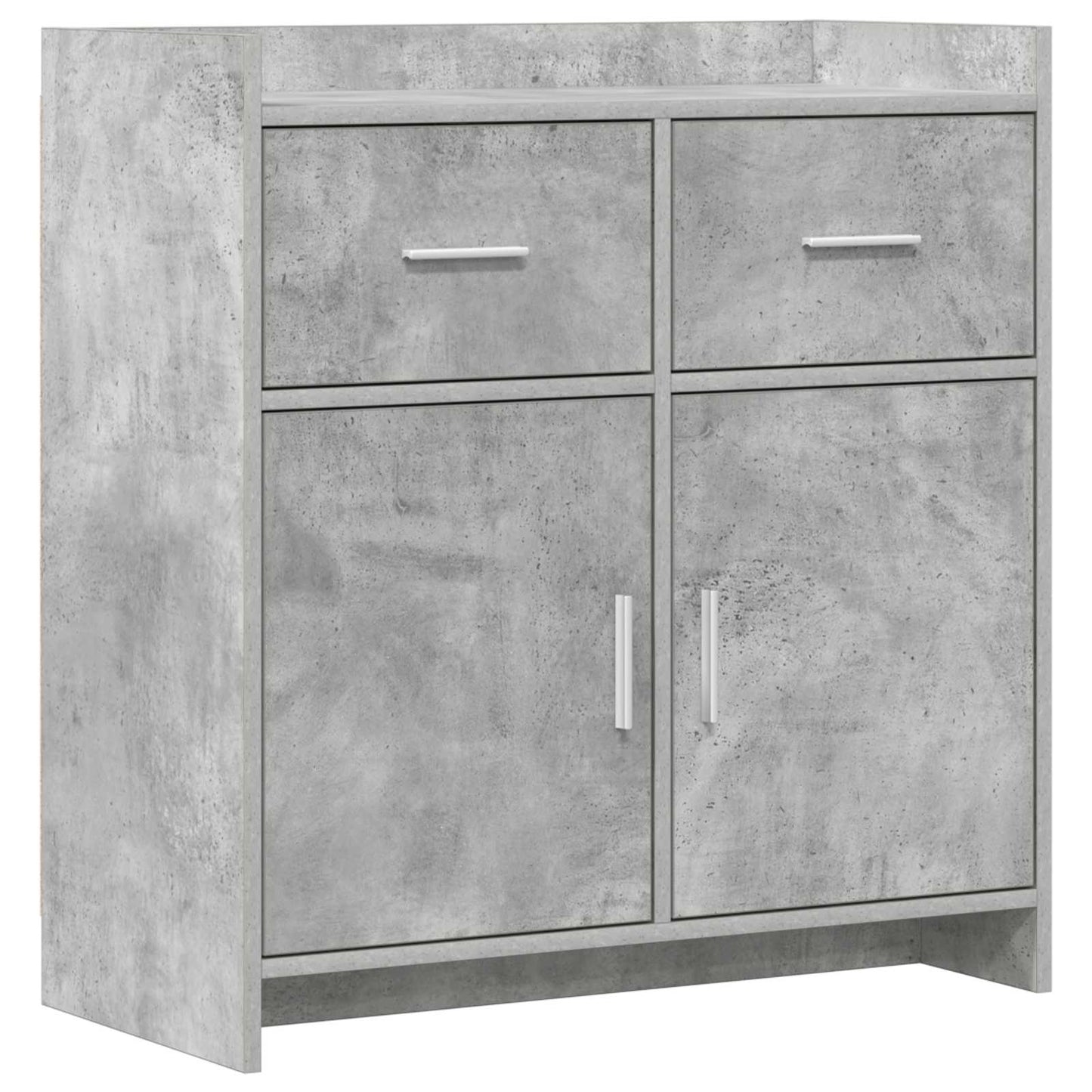 Sideboard Betongrå 75 x 36 x 80 cm Konstrueret træ