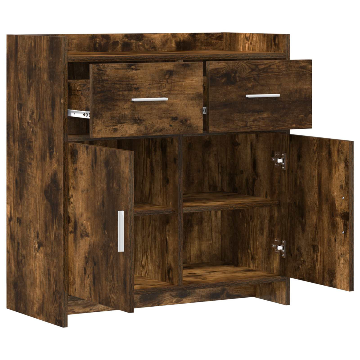 Sideboard Røget eg 75 x 36 x 80 cm Konstrueret træ
