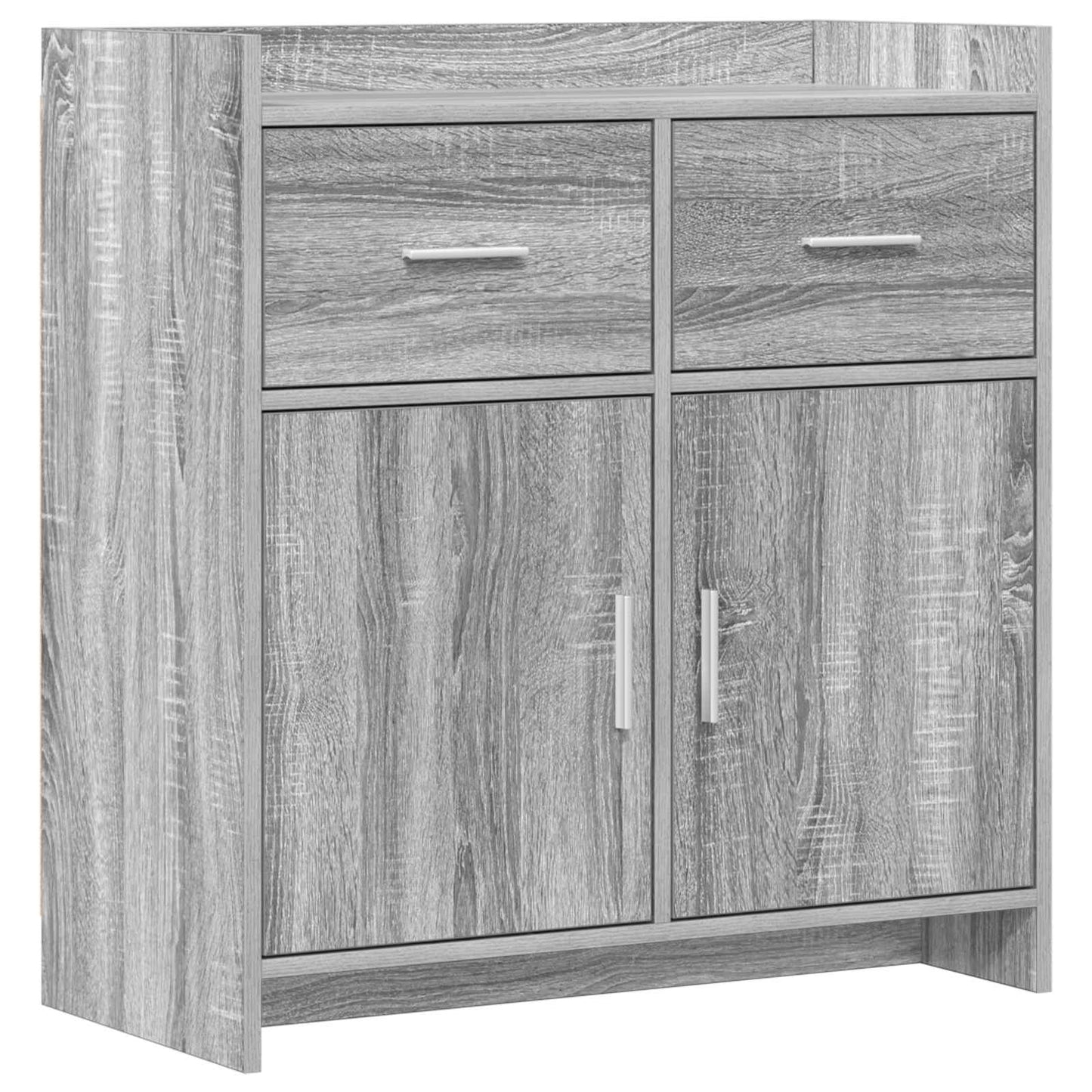 Sideboard Grå Sonoma 75 x 36 x 80 cm Konstrueret træ