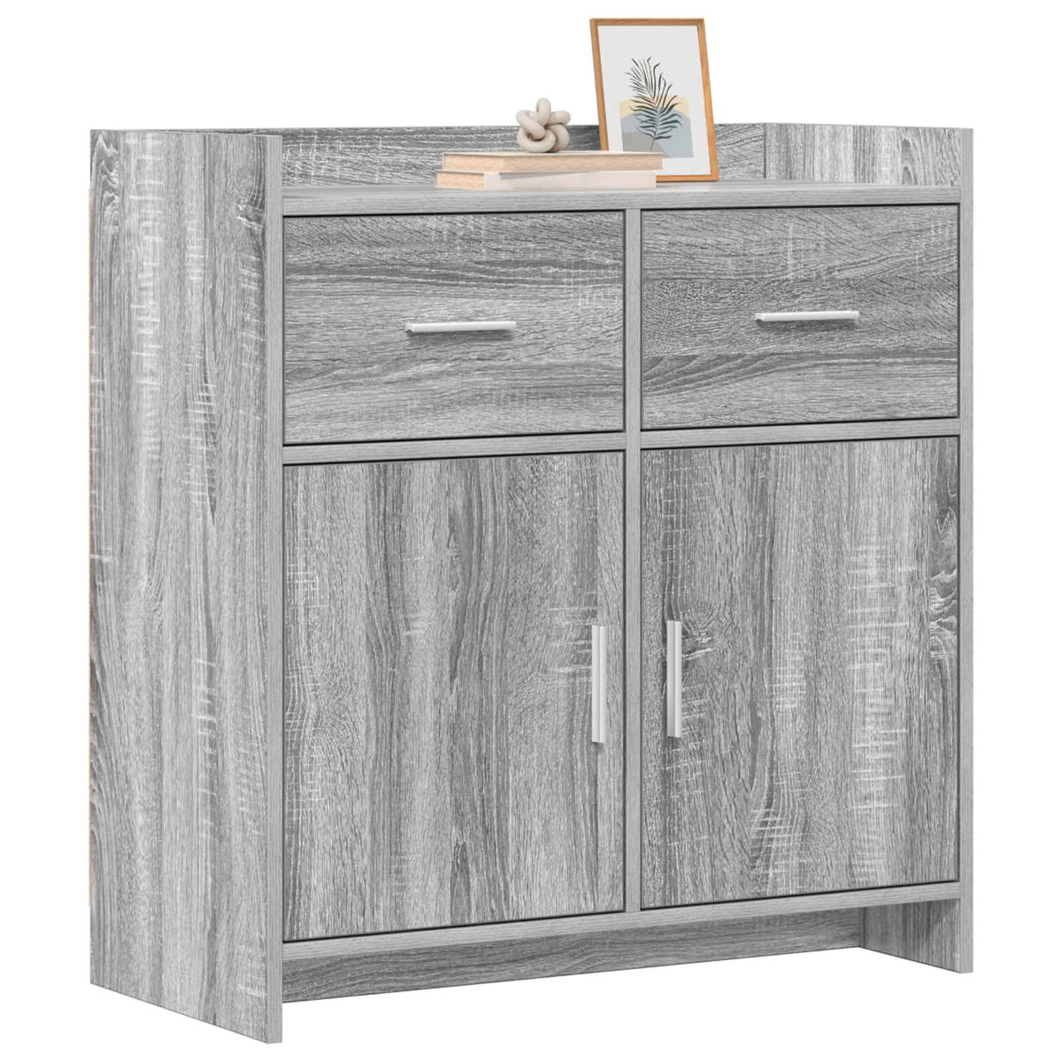 Sideboard Grå Sonoma 75 x 36 x 80 cm Konstrueret træ