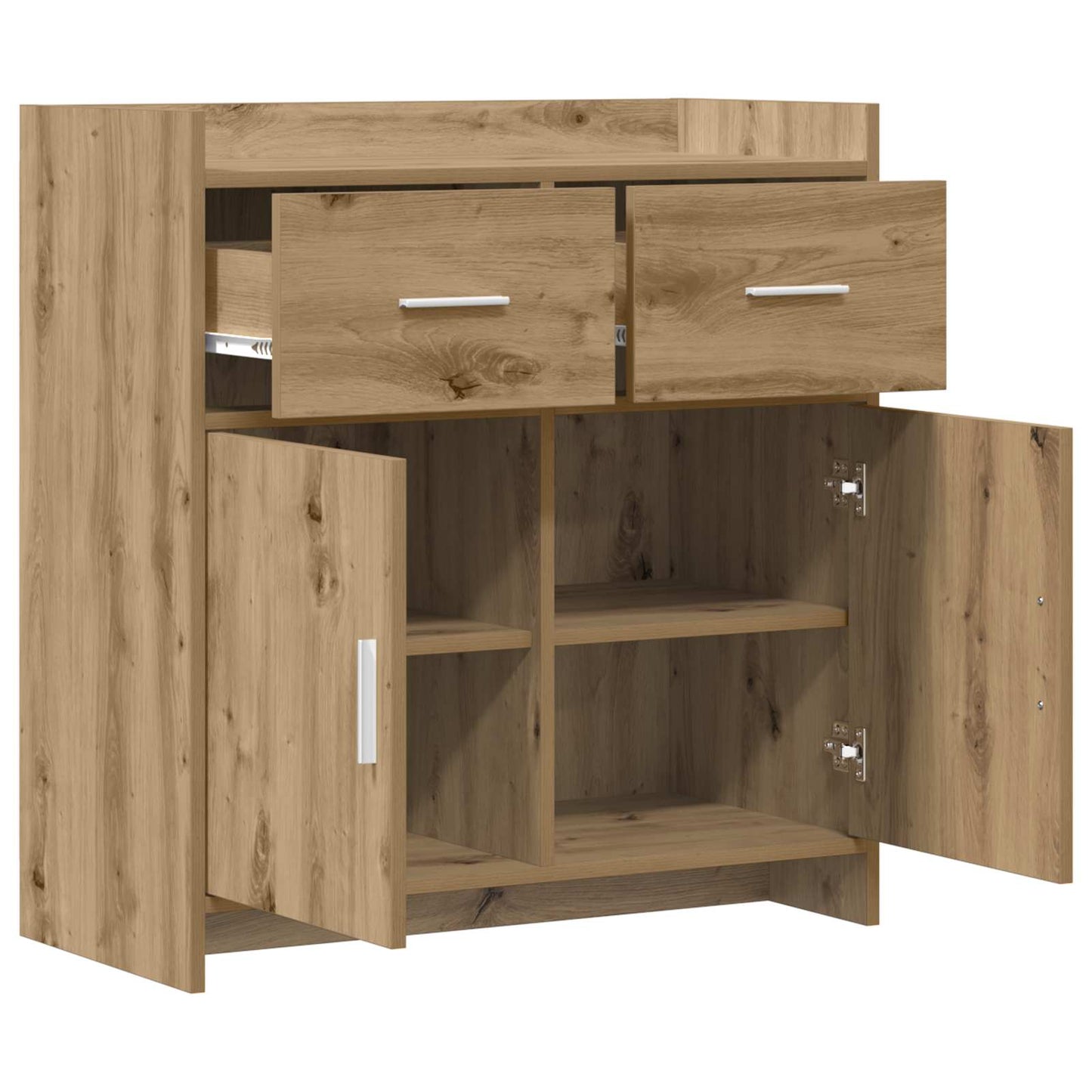 Sideboard Artisan-eg 75 x 36 x 80 cm Konstrueret træ