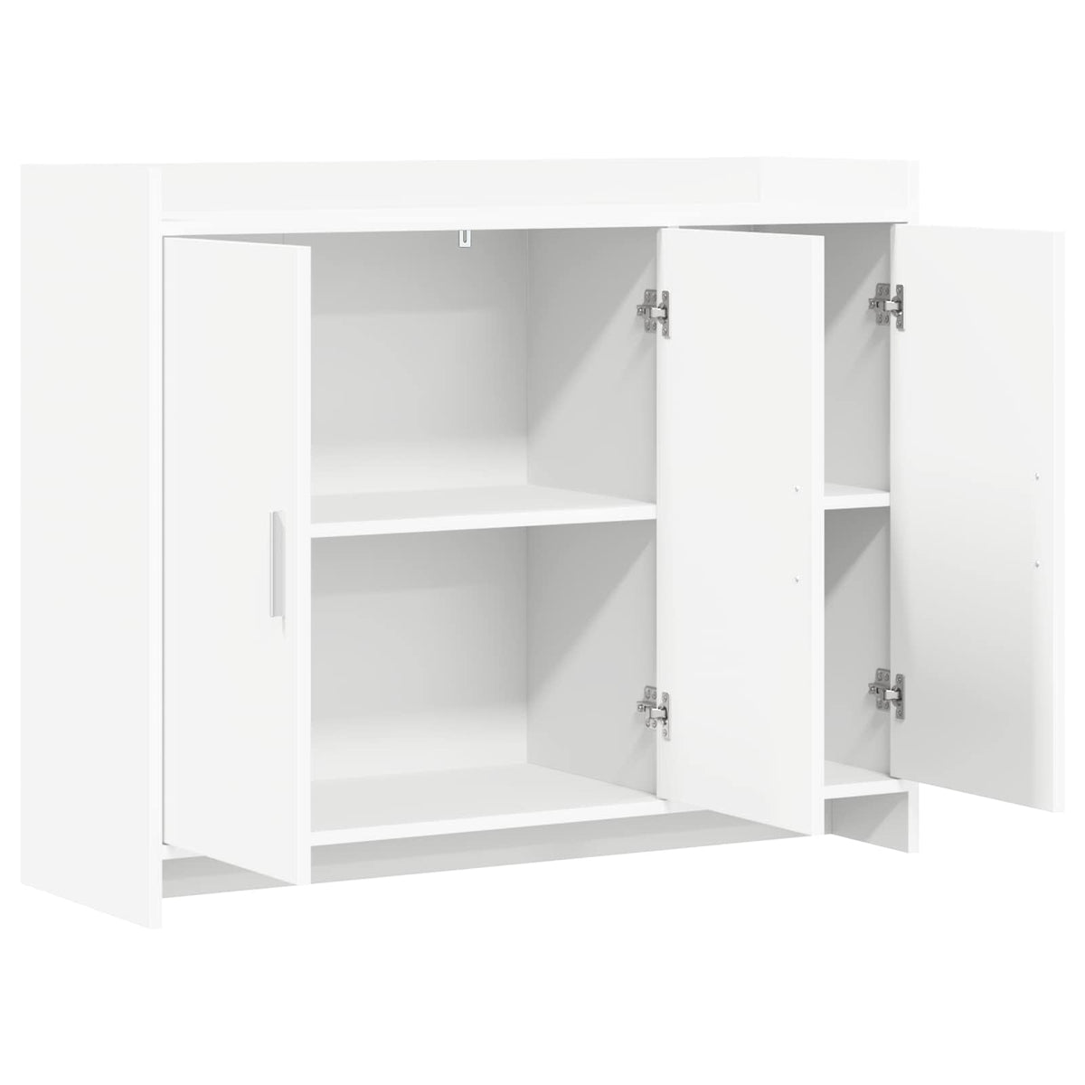 Sideboard Hvid 98,5 x 33 x 80 cm Konstrueret træ