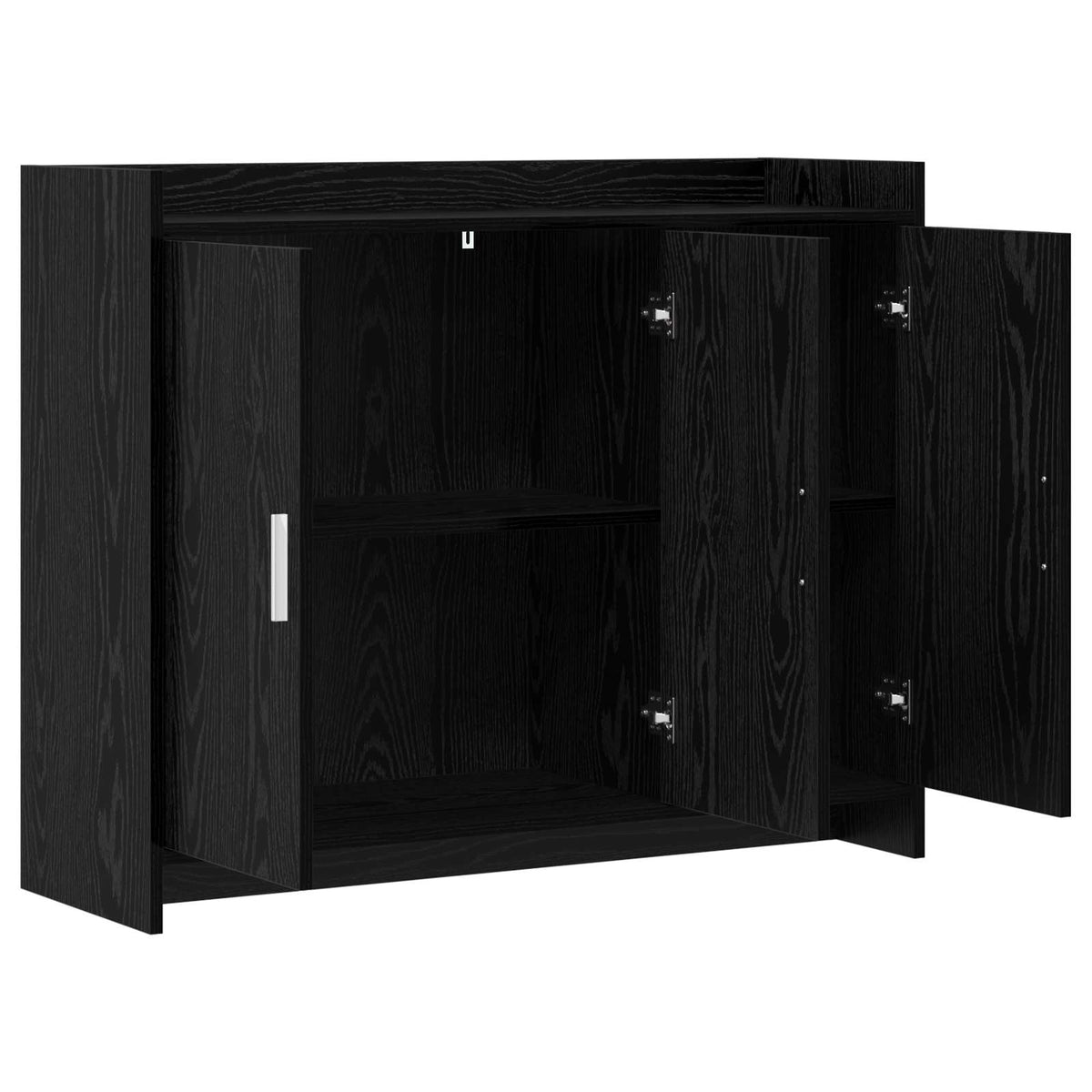 Sideboard Sort eg 98,5 x 33 x 80 cm Konstrueret træ