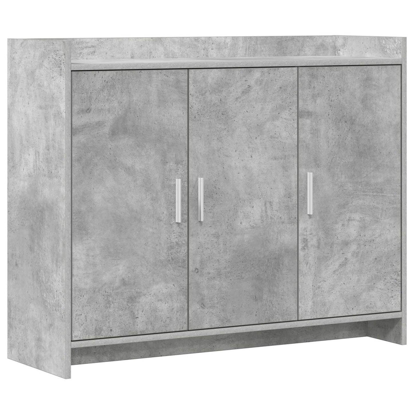 Sideboard Betongrå 98,5 x 33 x 80 cm Konstrueret træ