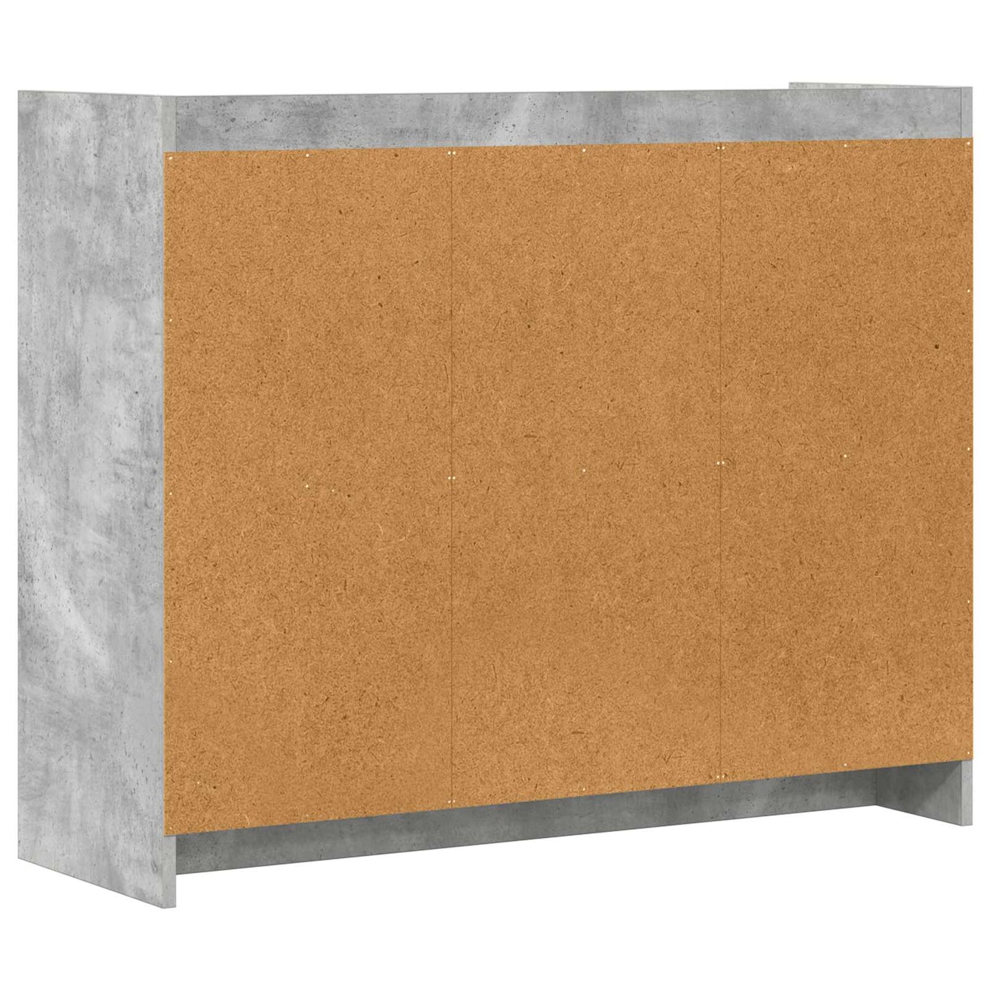 Sideboard Betongrå 98,5 x 33 x 80 cm Konstrueret træ