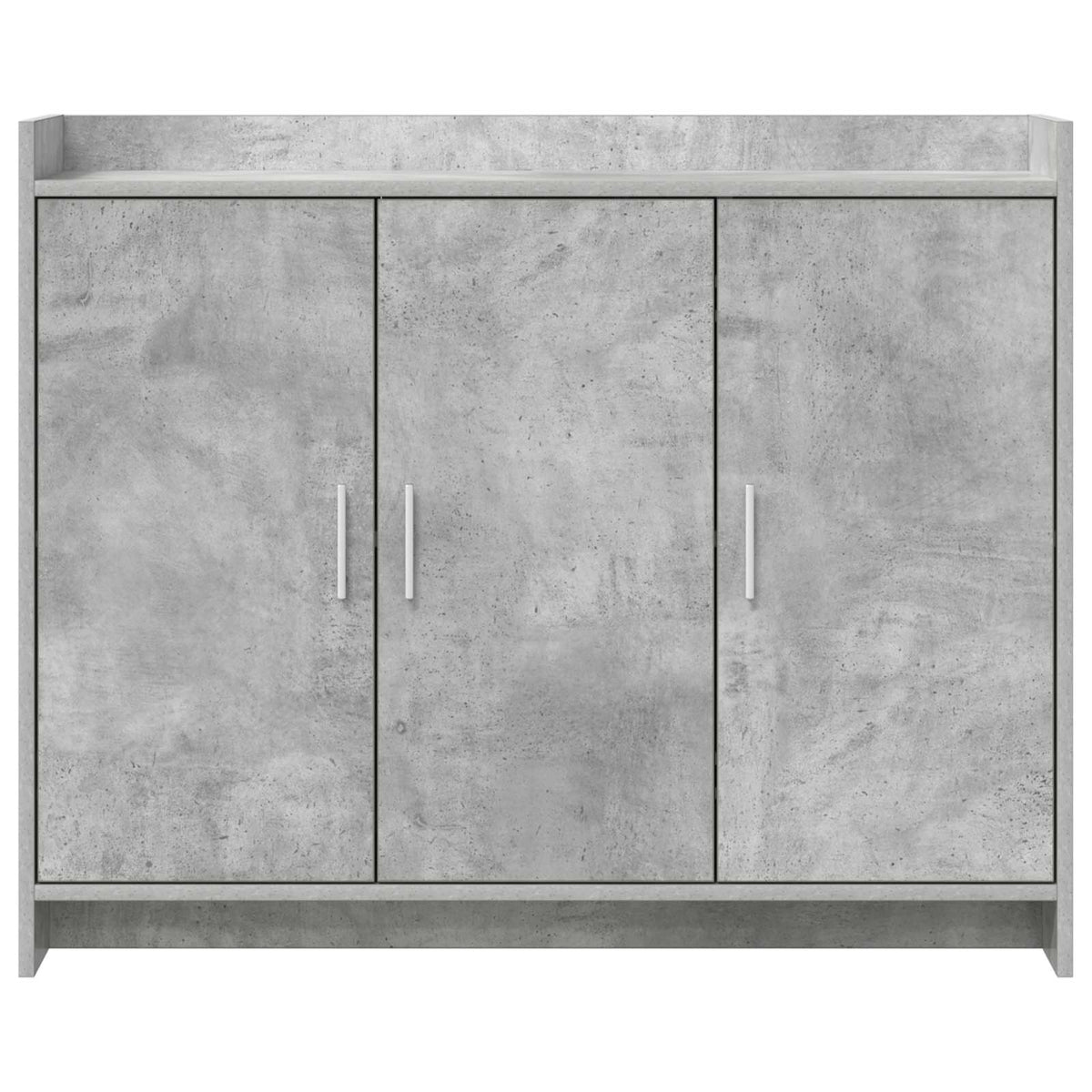 Sideboard Betongrå 98,5 x 33 x 80 cm Konstrueret træ