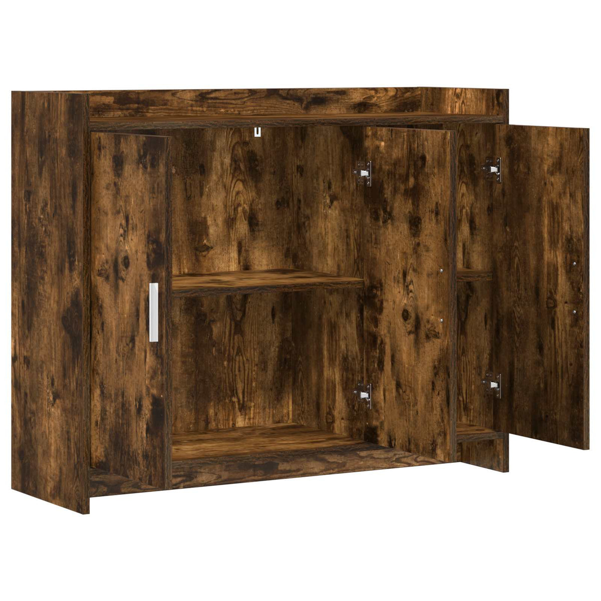 Sideboard Røget eg 98,5 x 33 x 80 cm Konstrueret træ
