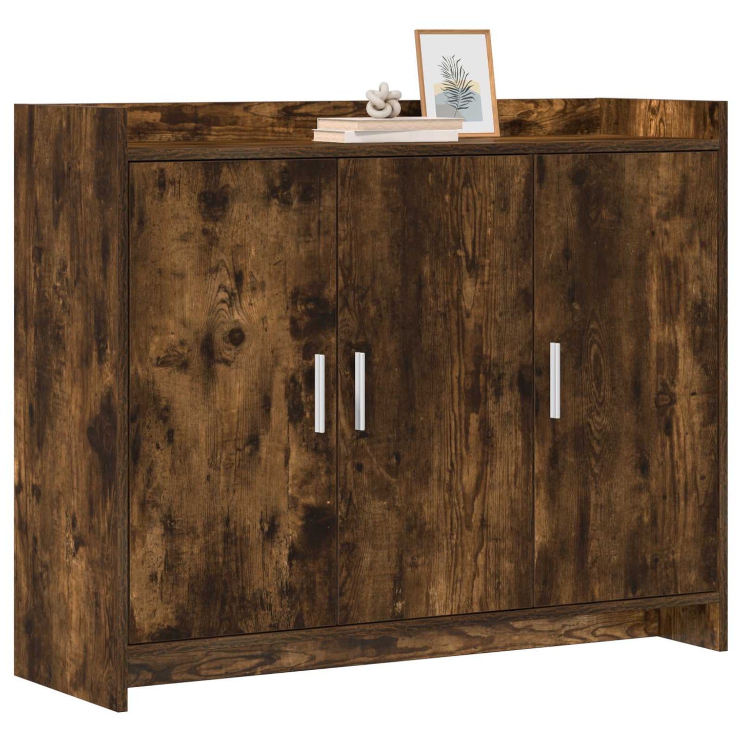 Sideboard Røget eg 98,5 x 33 x 80 cm Konstrueret træ