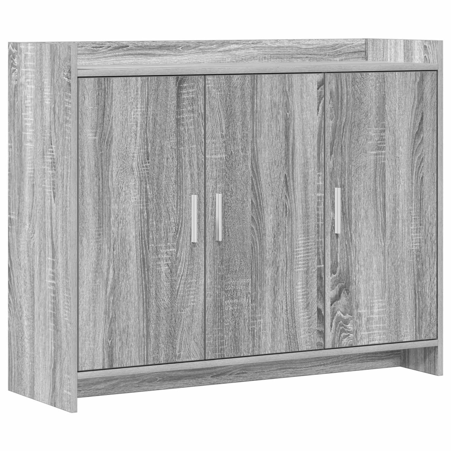 Sideboard Grå Sonoma 98,5 x 33 x 80 cm Konstrueret træ