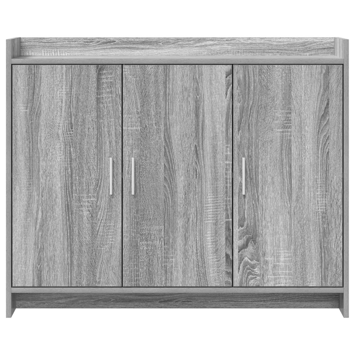 Sideboard Grå Sonoma 98,5 x 33 x 80 cm Konstrueret træ