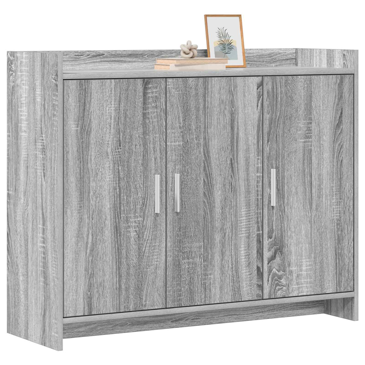 Sideboard Grå Sonoma 98,5 x 33 x 80 cm Konstrueret træ