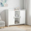 Sideboard Hvid 98,5 x 33 x 80 cm Konstrueret træ