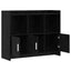 Sideboard Sort eg 98,5 x 33 x 80 cm Konstrueret træ