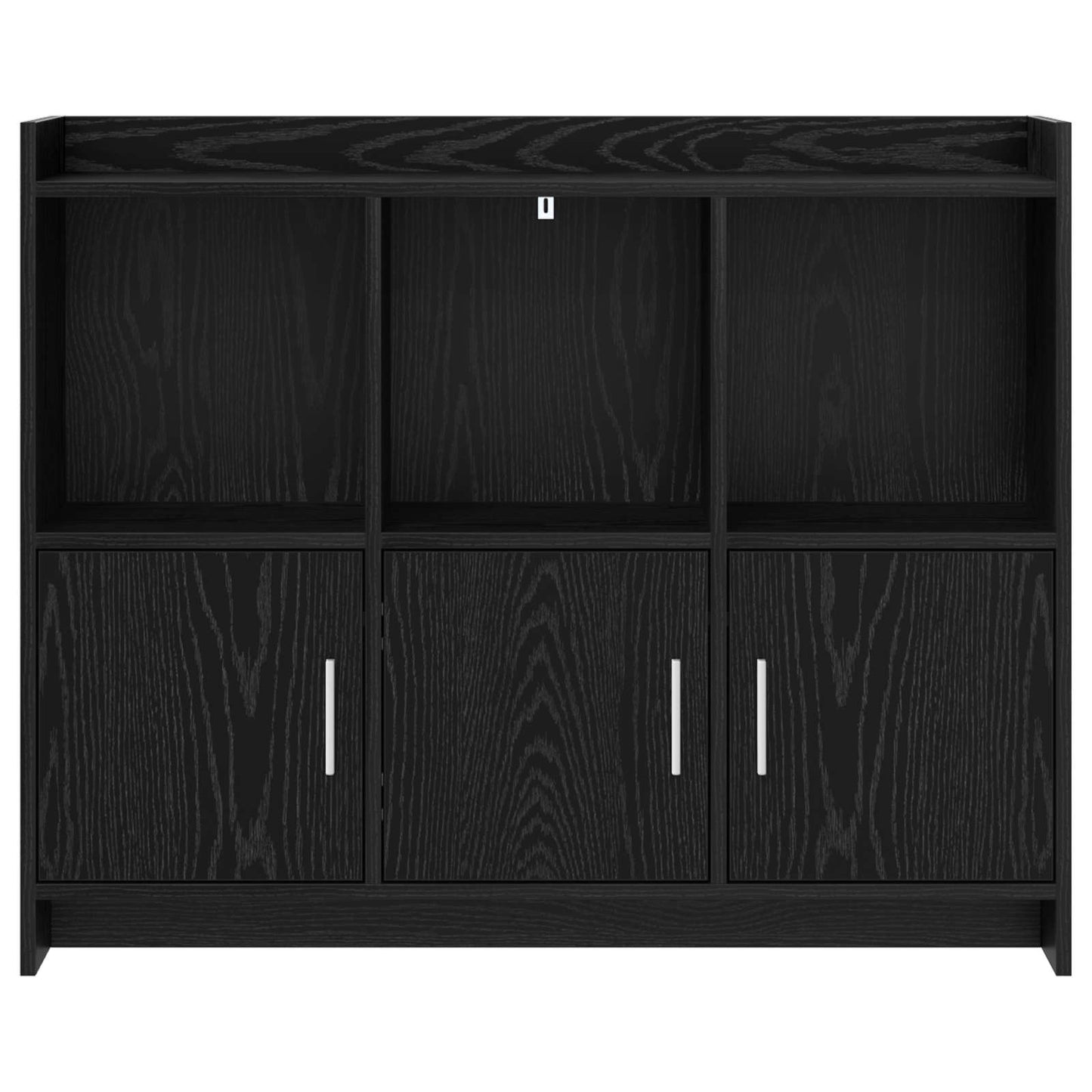Sideboard Sort eg 98,5 x 33 x 80 cm Konstrueret træ