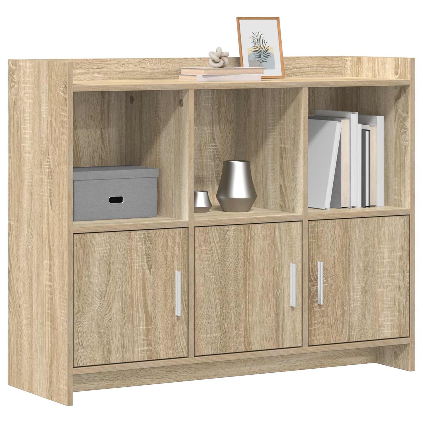 Sideboard Sonoma-eg 98,5 x 33 x 80 cm Konstrueret træ