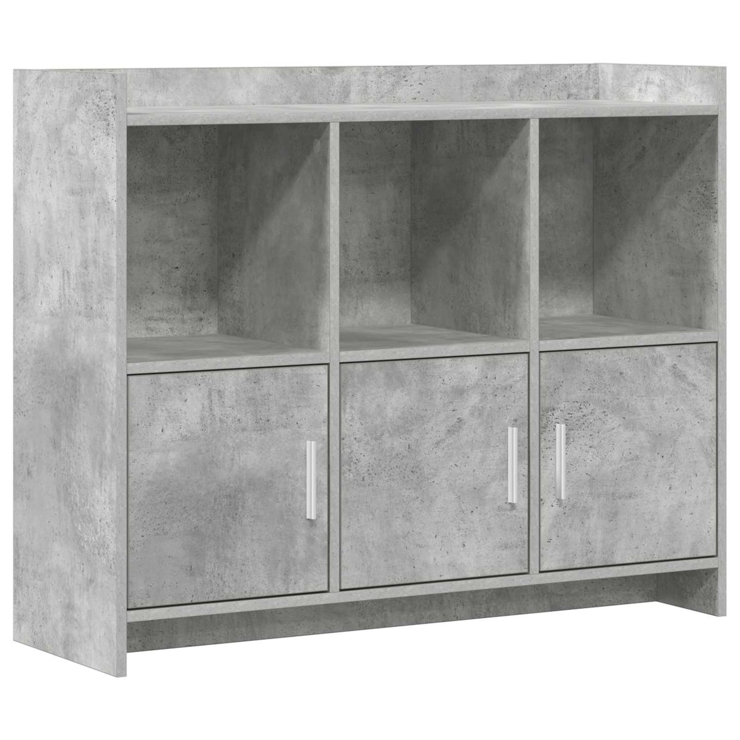 Sideboard Betongrå 98,5 x 33 x 80 cm Konstrueret træ