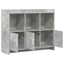 Sideboard Betongrå 98,5 x 33 x 80 cm Konstrueret træ