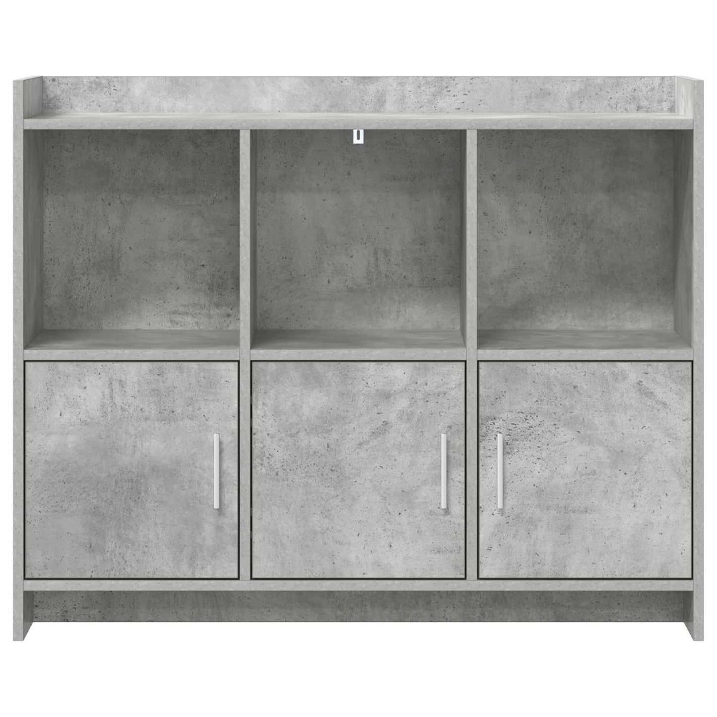 Sideboard Betongrå 98,5 x 33 x 80 cm Konstrueret træ