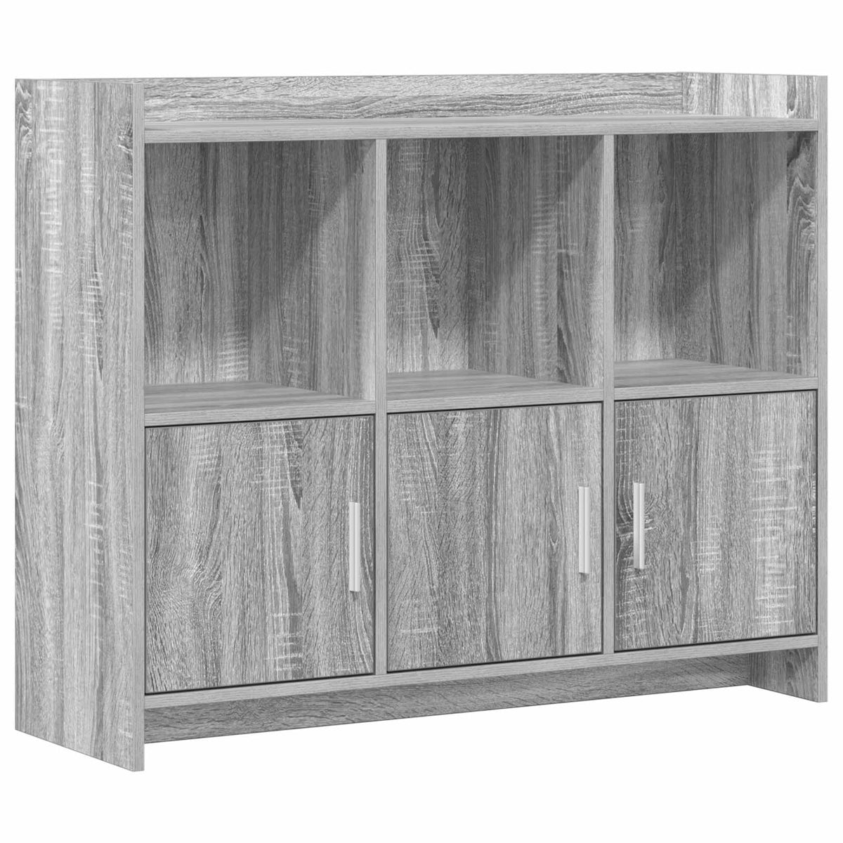 Sideboard Grå Sonoma 98,5 x 33 x 80 cm Konstrueret træ