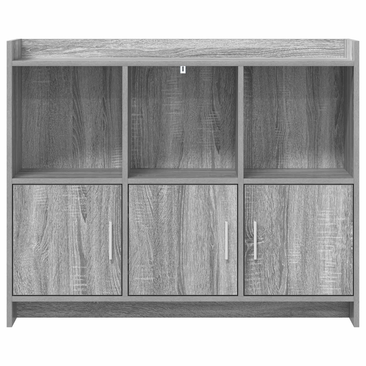 Sideboard Grå Sonoma 98,5 x 33 x 80 cm Konstrueret træ