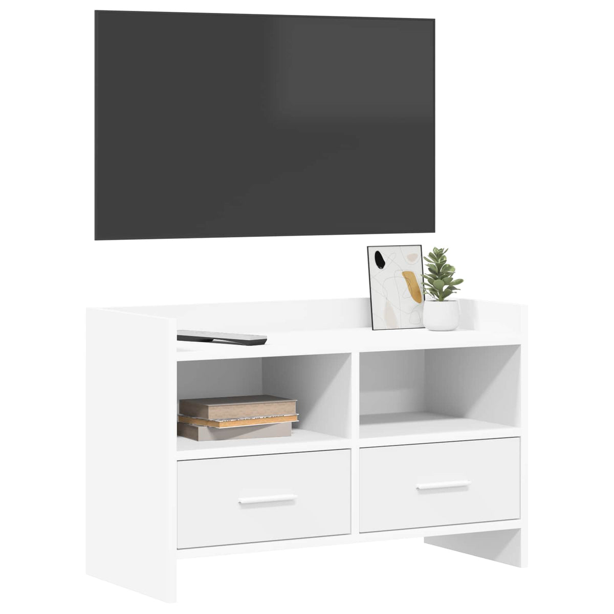TV-skab 71,5 x 33 x 47 cm Hvid Konstrueret træ