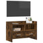 TV-skab 71,5 x 33 x 47 cm Røget eg Konstrueret træ