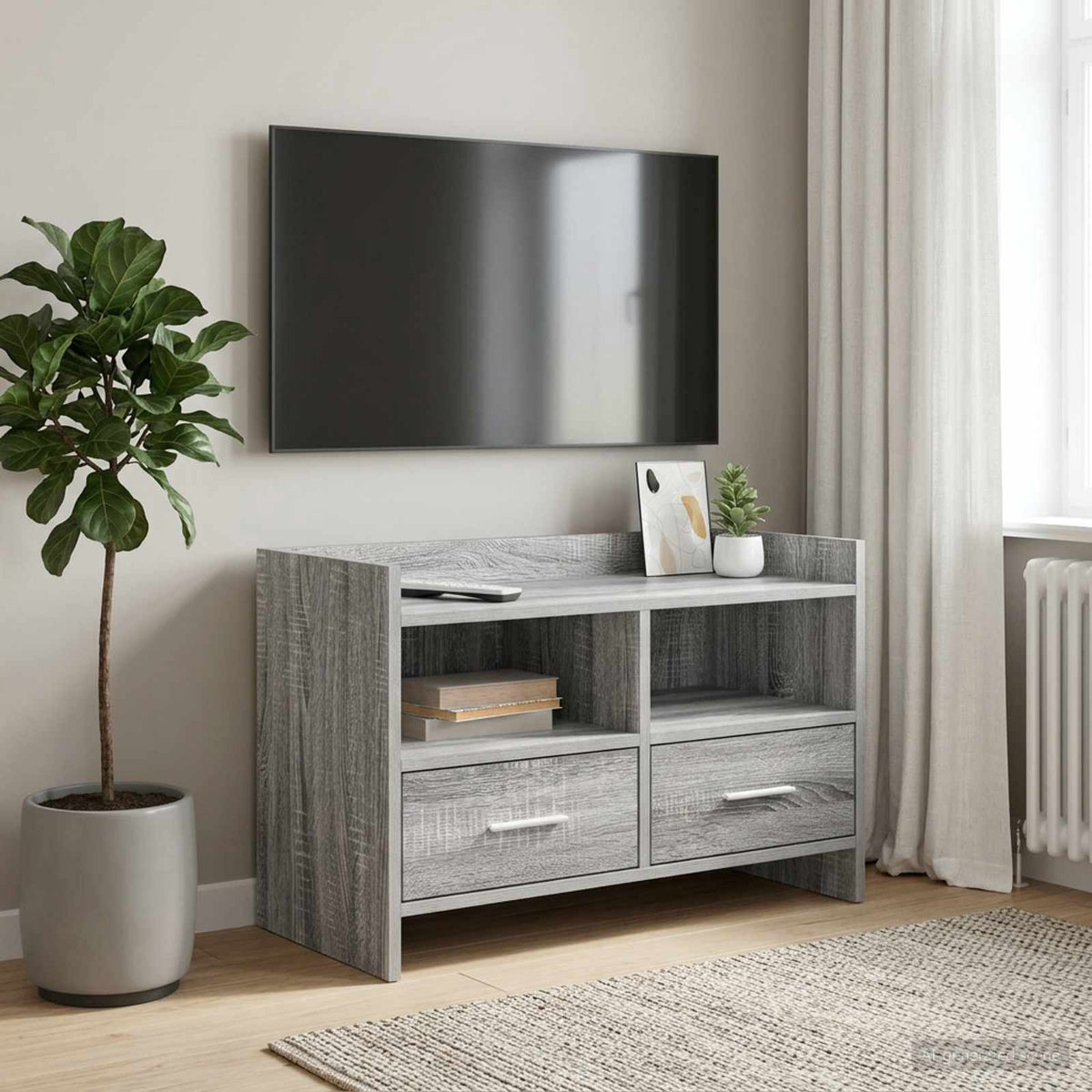 TV-skab 71,5 x 33 x 47 cm Grå Sonoma Konstrueret træ