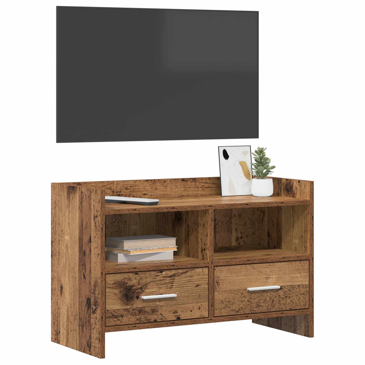 TV-skab 71,5 x 33 x 47 cm Gammelt træ Konstrueret træ