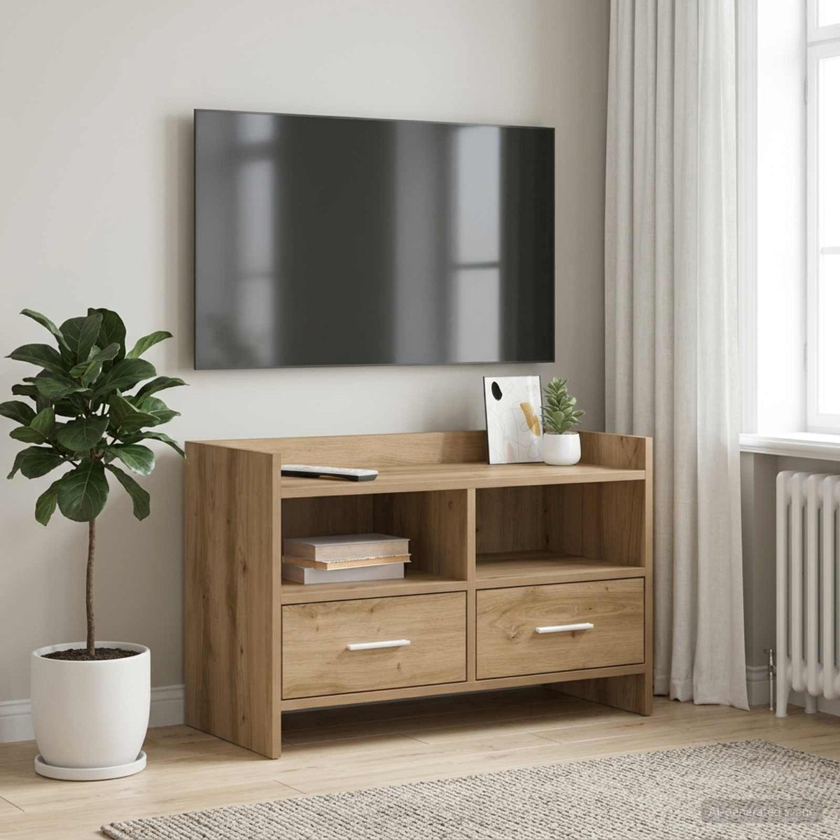 TV-skab 71,5 x 33 x 47 cm Artisan-eg Konstrueret træ