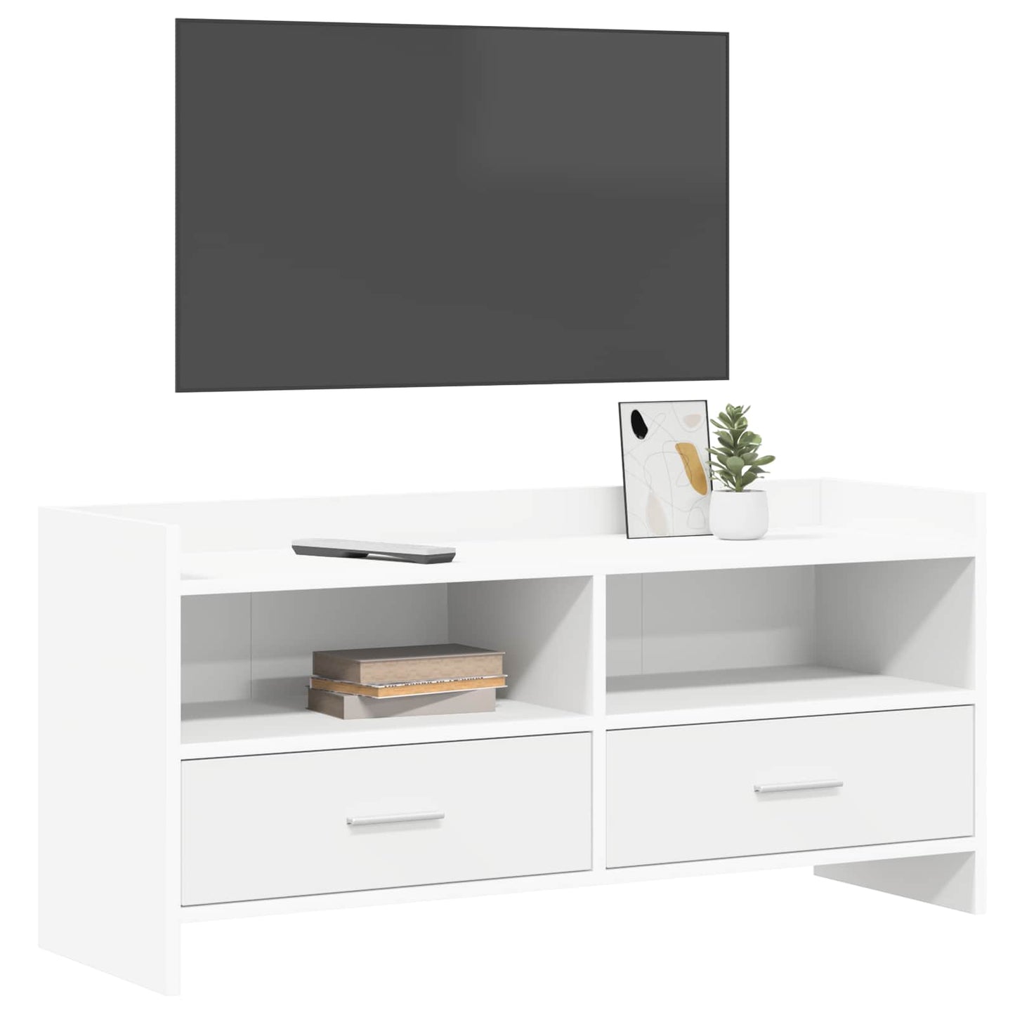 TV-skab 100 x 33 x 47 cm Hvid Konstrueret træ