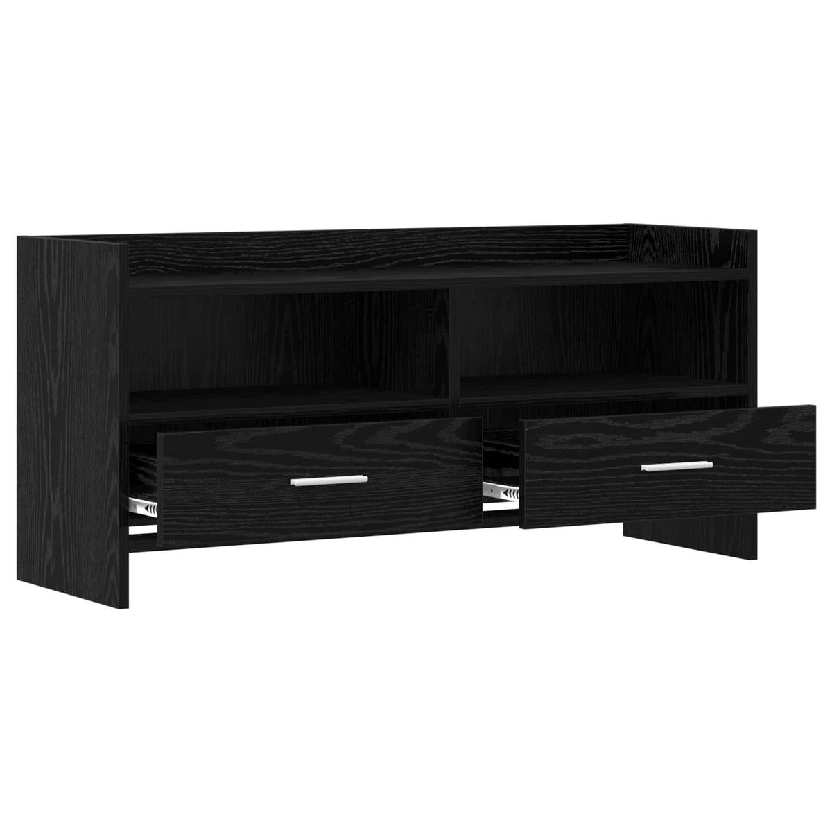 TV-skab 100 x 33 x 47 cm Sort eg Konstrueret træ