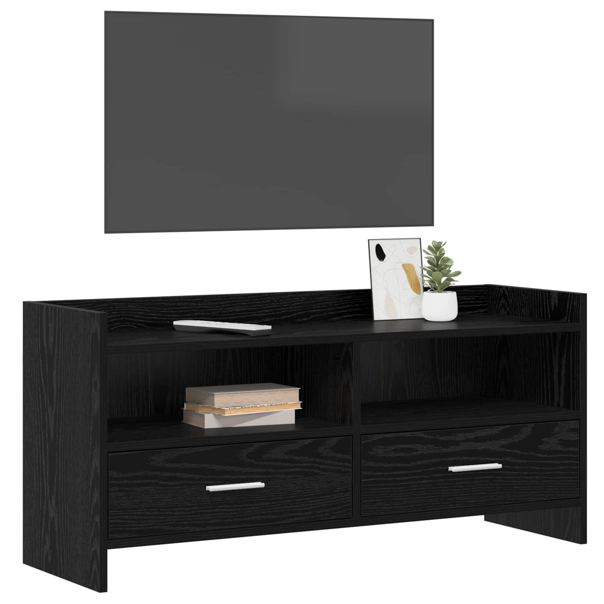 TV-skab 100 x 33 x 47 cm Sort eg Konstrueret træ