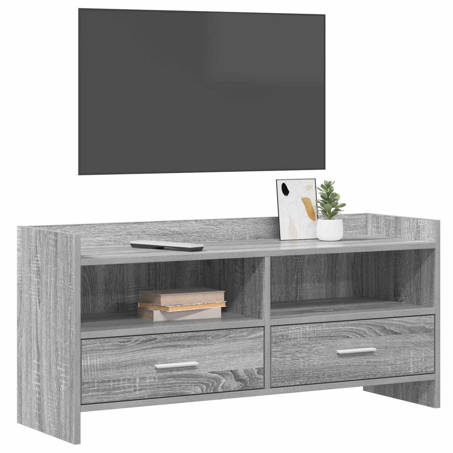 TV-skab 100 x 33 x 47 cm Grå Sonoma Konstrueret træ