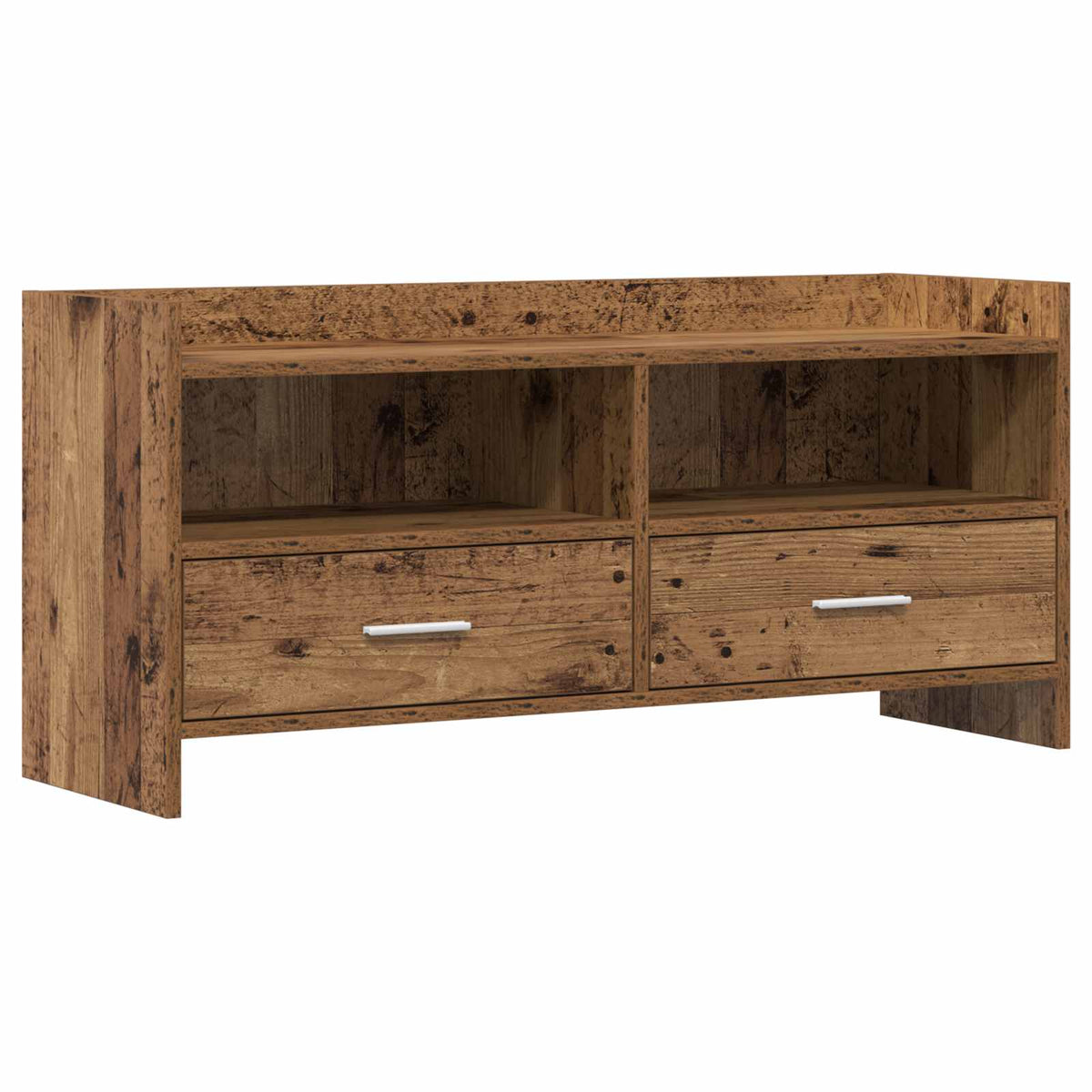 TV-skab 100 x 33 x 47 cm Gammelt træ Konstrueret træ