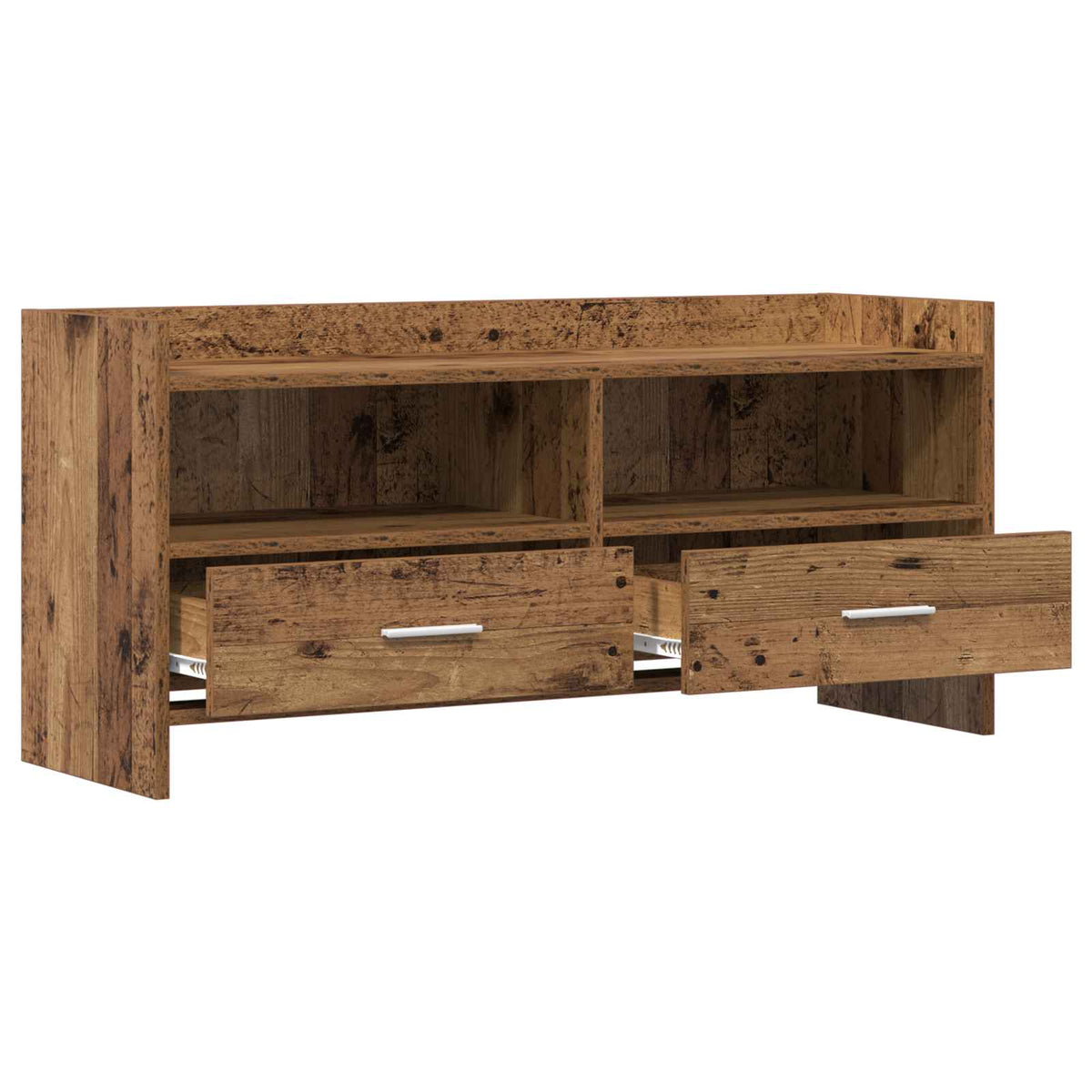 TV-skab 100 x 33 x 47 cm Gammelt træ Konstrueret træ
