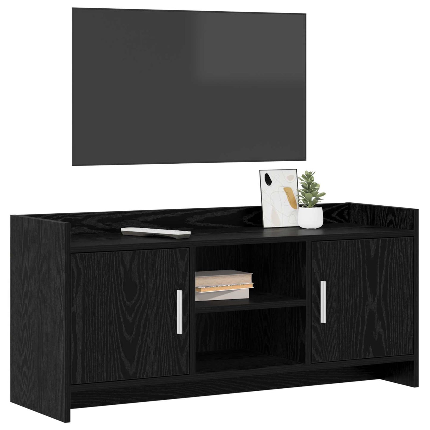 TV-skab 102 x 33 x 47 cm Sort eg Konstrueret træ