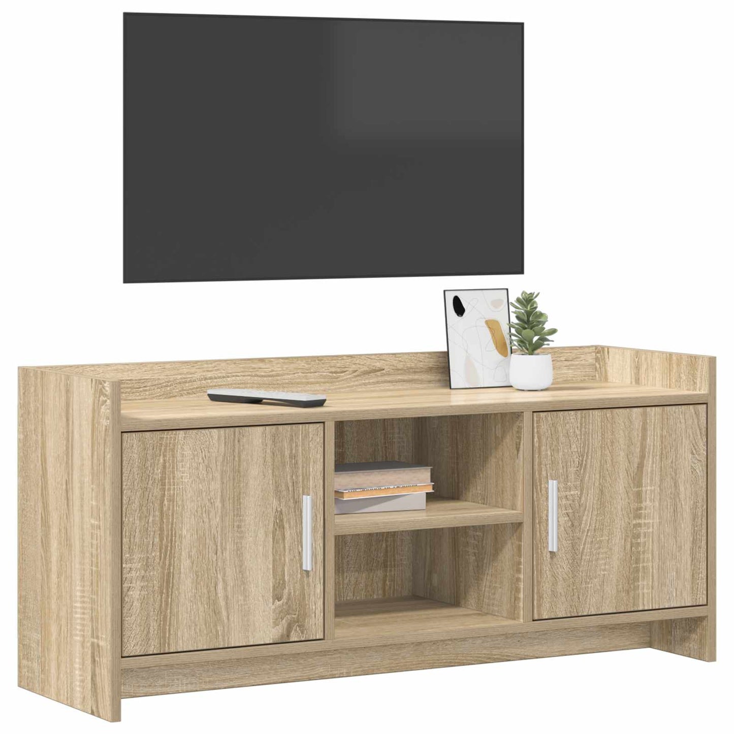 TV-skab 102 x 33 x 47 cm Sonoma-eg Konstrueret træ