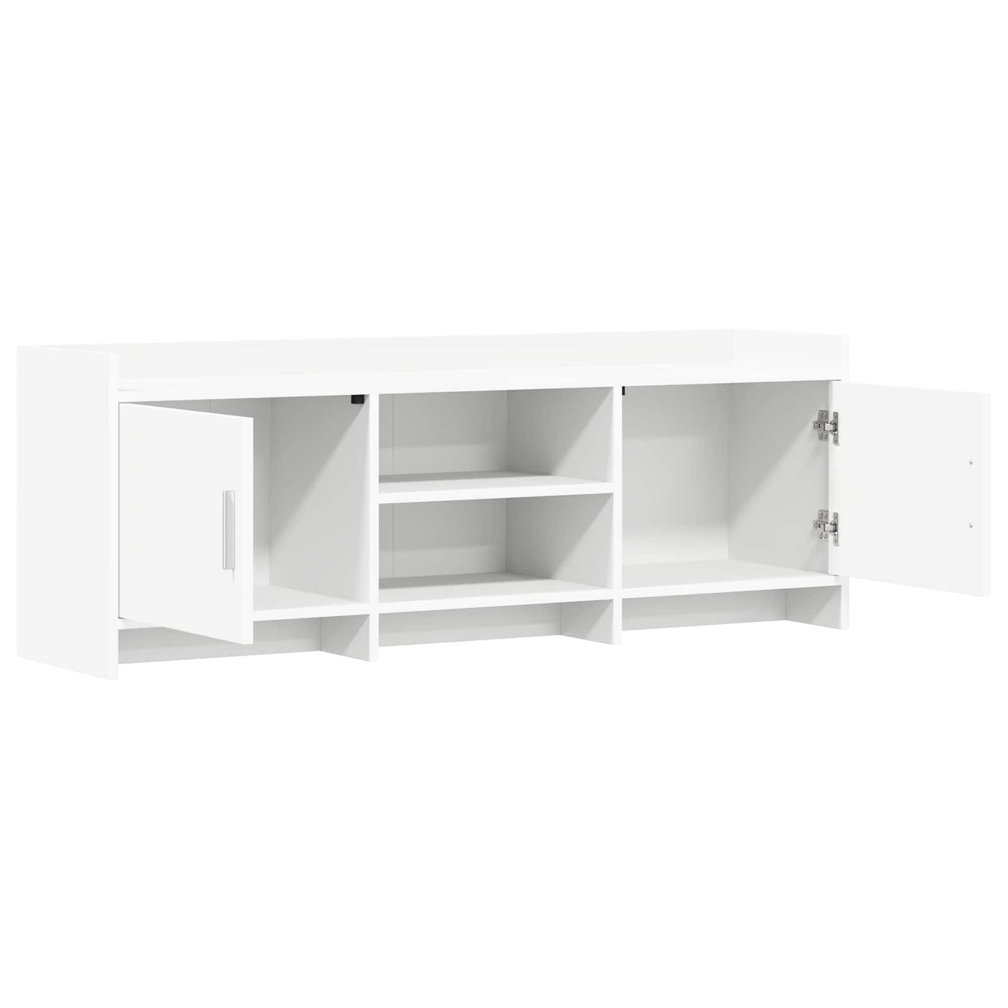 TV-skab 130 x 33 x 47 cm Hvid Konstrueret træ