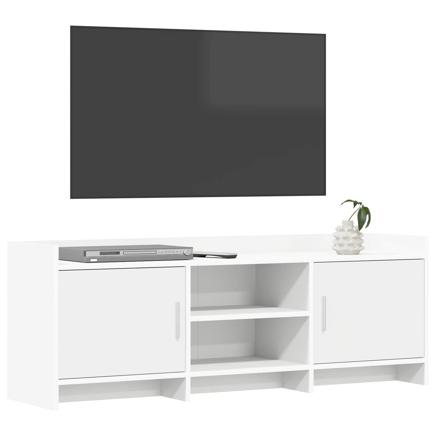 TV-skab 130 x 33 x 47 cm Hvid Konstrueret træ