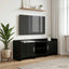 TV-skab 130 x 33 x 47 cm Sort eg Konstrueret træ