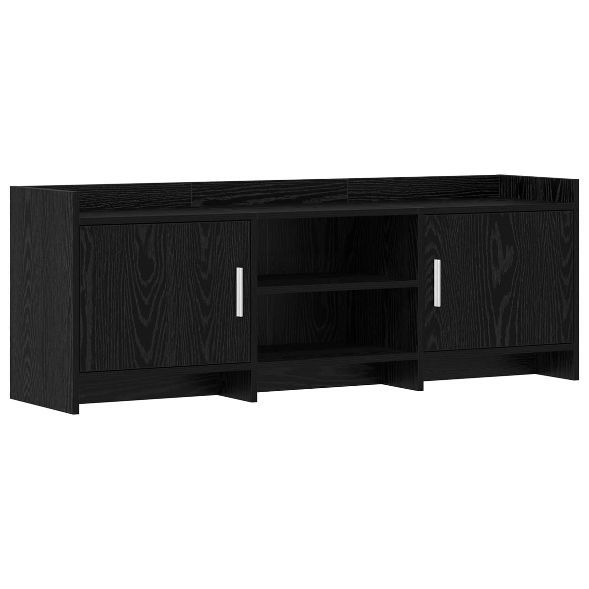 TV-skab 130 x 33 x 47 cm Sort eg Konstrueret træ